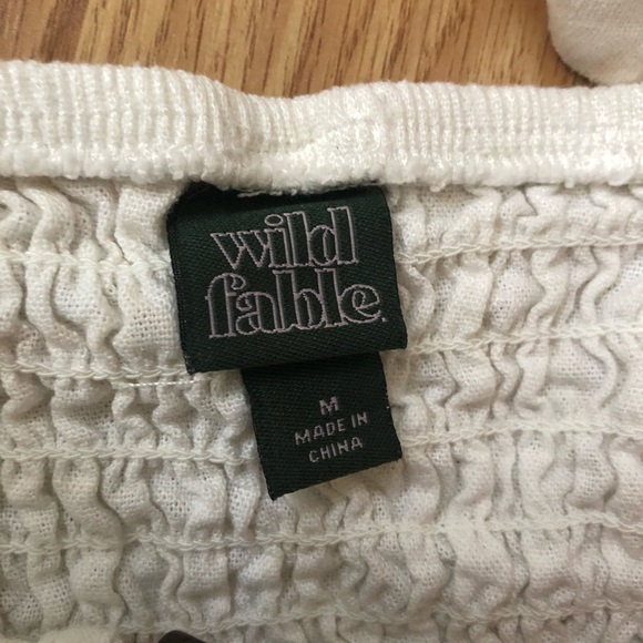 white crop tie top - Picture 3 of 3